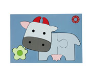 Puzzle Flower Cow