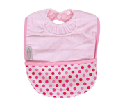 Bavaglio con tasca Silly Billyz Rosa Personalizzato