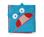 Zoo Owl Personalised Hooded Towel