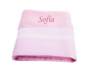 Large Trim Towel (Pink or Blue)