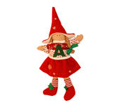 Christmas Doll with Initial N003.1
