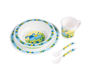 Blue Microwave-Proof Tableware Set