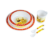 Red Microwave-Proof Tableware Set