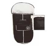 Chocolate Leather-Look Wallaboo Footmuff
