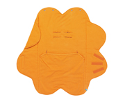 Orange Flower Quilted Blanket