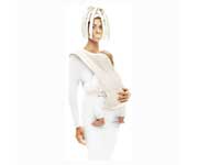 Wallaboo Cream Baby Carrier Cross