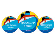 Pack 3 chapas Personalizadas Barco