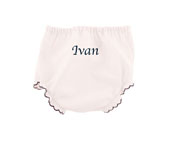 Culotte CJ White / Marine Blue Ruffles