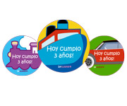 Pack 3 chapas Personalizadas Rum Rum