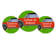 Pack 3 chapas Personalizadas Coche