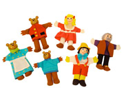 6 Finger Puppets Storybook