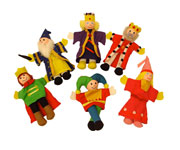 6 Finger Puppets Royalty