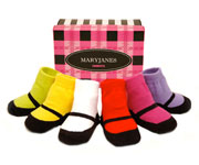MaryJanes Bright Socks 0-12M