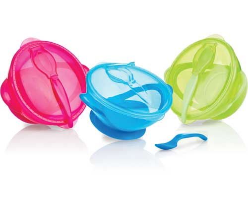 N�by� Suction bowl & Spoon
