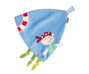 Pirate Cloth Personalised Soother Clip