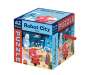 Puzzle Robot City 42 Pieces