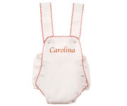 CJ Red Trim Romper
