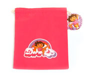 Bolsa Merienda Dora Rosa 02 Personalizada