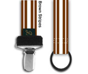 ED Brown Stripes Soother Clip