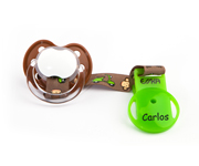 Personalised Monkey Soother Clip