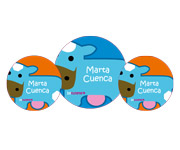 Pack 3 chapas Personalizadas Vaca