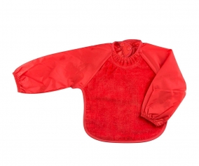 Babero Silly Billyz con Mangas Rojo +6M