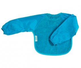 Babero Silly Billyz con Mangas Azul +6M