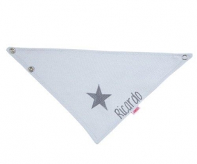 Asciugabavetta Personalizzato Piqu Stella Grigio