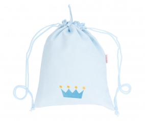 Mochila Saco Personalizada Piqu Corona Azul
