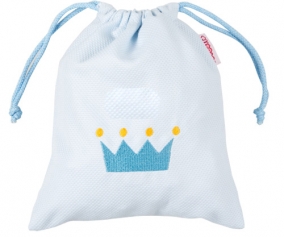 Personalised Blue Crown Snack Bag