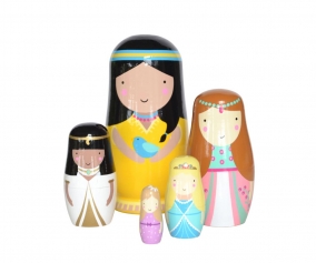 Matrioska di Legno Dolls Princess