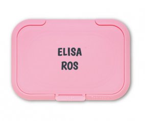 Tapa para Toallitas Personalizada Rosa