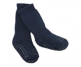 Navy Blue Non-Slip Socks