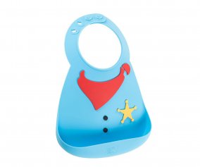 Bavoir en Silicone Sheriff