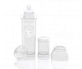 Twistshake Biberon Anticolica Bianco 330ml