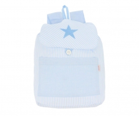 Mochila Pequea Oxford Azul Personalizable