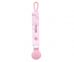 Sujetachupetes Personalizado Oxford Rosa