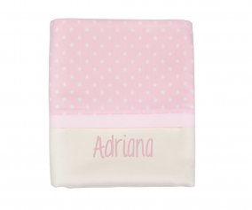 Manta Personalizada Classic Star Rosa