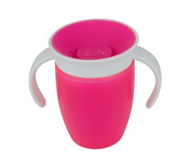 Bicchiere Antigoccia con Manici Miracle 360 Rosa 200ml