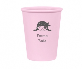 Personalised Little Pirate Girl Cup (+colours)