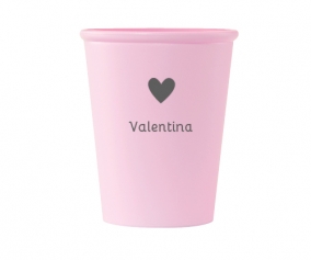 Personalised Heart Cup (+colours)