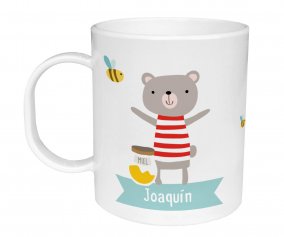 Caneca de Plstico Personalizada Ursinho