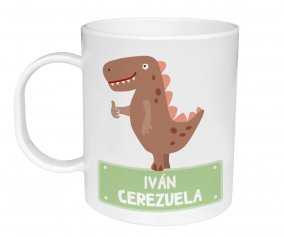 Canela de Plstico Personalizada Dinossauro