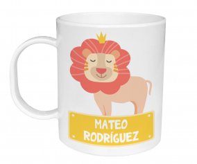 Tasse en Plastique Personnalisable Lion