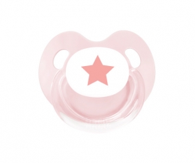 Chupete Retro Estrella Rosa