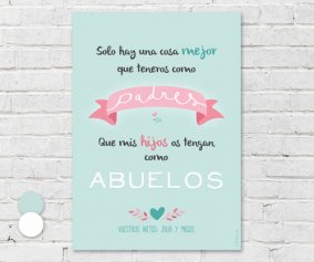 Lmina Personalizada Padres Abuelos