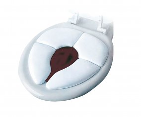Asiento Reductor WC Acolchado Plegable Blanco
