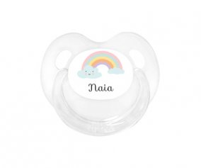 Rainbow Personalised Retro Soother