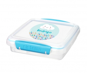 Caja para Sandwich Personalizable Azul