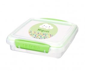 Caja para Sandwich Personalizable Verde